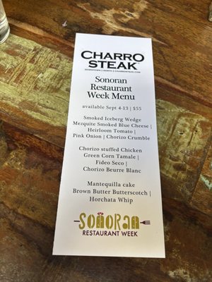Menu photo 1 Charro Steak & Del Rey Tucson, AZ