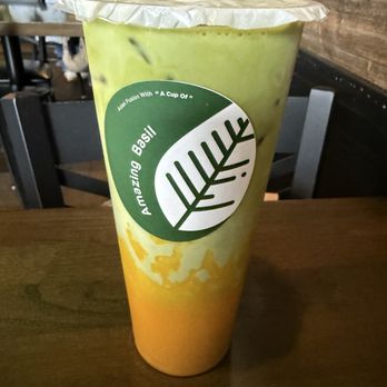 Amazing Basil - S22 Mango Uji Matcha Latte - Asian Fusion Near Me - Fremont, California Amazing Basil - S22 Mango Uji Matcha Latte - Asian Fusion Near Me - Fremont, California