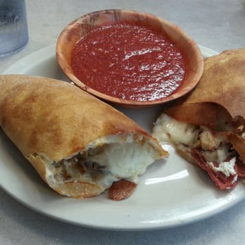 Joey's Supreme Pizza - Calzone with Pepperoni and Mushrooms - Pizza Near Me - Okeechobee, Florida
