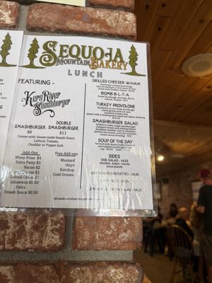 Menu photo 2 Sequoia Mountain Bakery Kernville, CA Menu photo 2 Sequoia Mountain Bakery Kernville, CA
