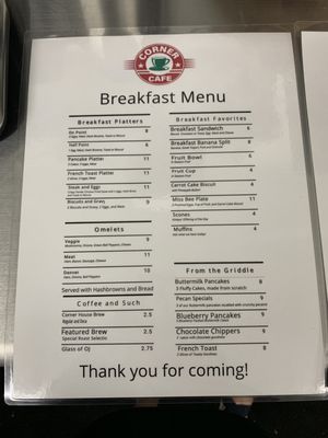 Menu photo 8 Corner Cafe Pilot Point Pilot Point, TX