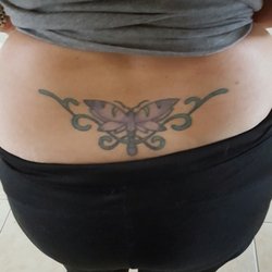 Armadillo Reds - Back tattoo