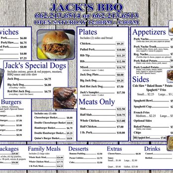 Jack’s BBQ - Jack's Menu - Barbeque Near Me - Shannon, Mississippi Jack’s BBQ - Jack's Menu - Barbeque Near Me - Shannon, Mississippi