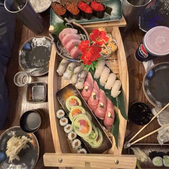 Ichiro Sushi & Ramen - Sushi boat (we chose the goods) - Sushi Bars Near Me - Duluth, Minnesota Ichiro Sushi & Ramen - Sushi boat (we chose the goods) - Sushi Bars Near Me - Duluth, Minnesota