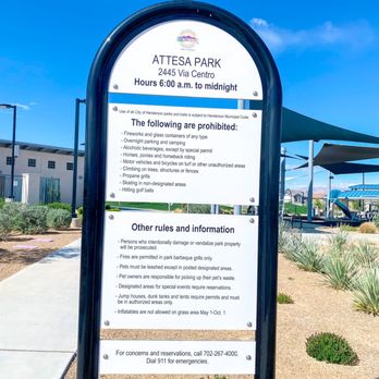 Attesa Park - Attesa Park Sign - Parks Near Me - Henderson, Nevada