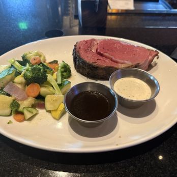 Firebirds Wood Fired Grill - Prime rib with some steamed vegetables - Wine Bars Near Me - Gaithersburg, Maryland Firebirds Wood Fired Grill - Prime rib with some steamed vegetables - Wine Bars Near Me - Gaithersburg, Maryland