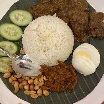 Ipoh Kopitiam - Nasi Lemak w/ Rendang Curry Beef - Malaysian Near Me - Alhambra, California Ipoh Kopitiam - Nasi Lemak w/ Rendang Curry Beef - Malaysian Near Me - Alhambra, California