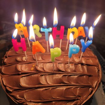 Cococakes By Coco - a chocolate birthday cake with lit candles - Bakeries Near Me - Tucker, Georgia Cococakes By Coco - a chocolate birthday cake with lit candles - Bakeries Near Me - Tucker, Georgia