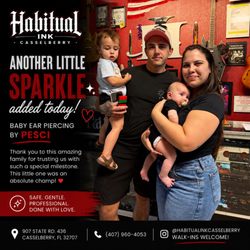 Habitual Ink Casselberry - Babies ear piercings by Pesci