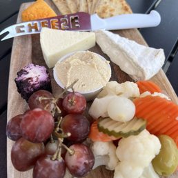 Cheese plate . I want that knife!