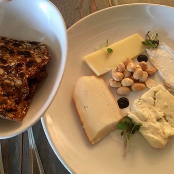 Violet - Cheese plate! This time included Gorgonzola Dolce, Compté, Teleggio, and Pierre Robert triple-cream - New American Near Me - Seattle, Washington