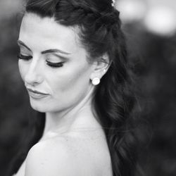 EverLash Studio - My client as a beautiful bride with volume lashes.