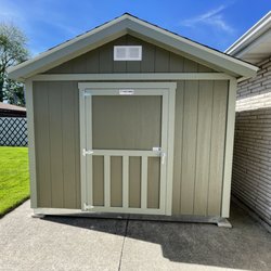Tuff Shed Chicago - very happy customer with shed from Tuff Shed, Franklin Park, 630-370-7978.
