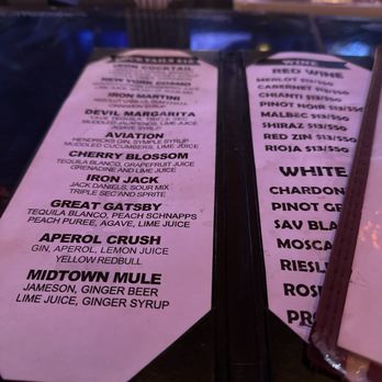 Iron Bar & Lounge - Drink menu - Lounges Near Me - New York, New York Iron Bar & Lounge - Drink menu - Lounges Near Me - New York, New York