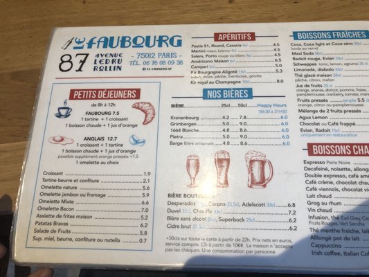 Menu photo 2 Le Faubourg Paris, 75
