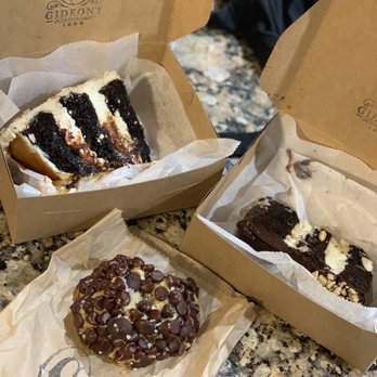 Gideon's Bakehouse - Salted caramel pretzel cake, coconut chocolate cake & chocolate chip cookie - Bakeries Near Me - Orlando, Florida