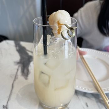 Niyom Thai Kitchen - 2/3 full lychee juice. - Thai Near Me - Flushing, New York
