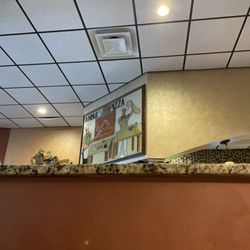 Anna's Italian Restaurant - Stained glass pizzeria above the front counter