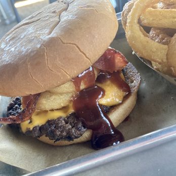 Grumpy’s Burgers & Brew - Cowboy burger - Burgers Near Me - Auburn, California Grumpy’s Burgers & Brew - Cowboy burger - Burgers Near Me - Auburn, California