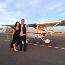 Before our take off! He was surprise!