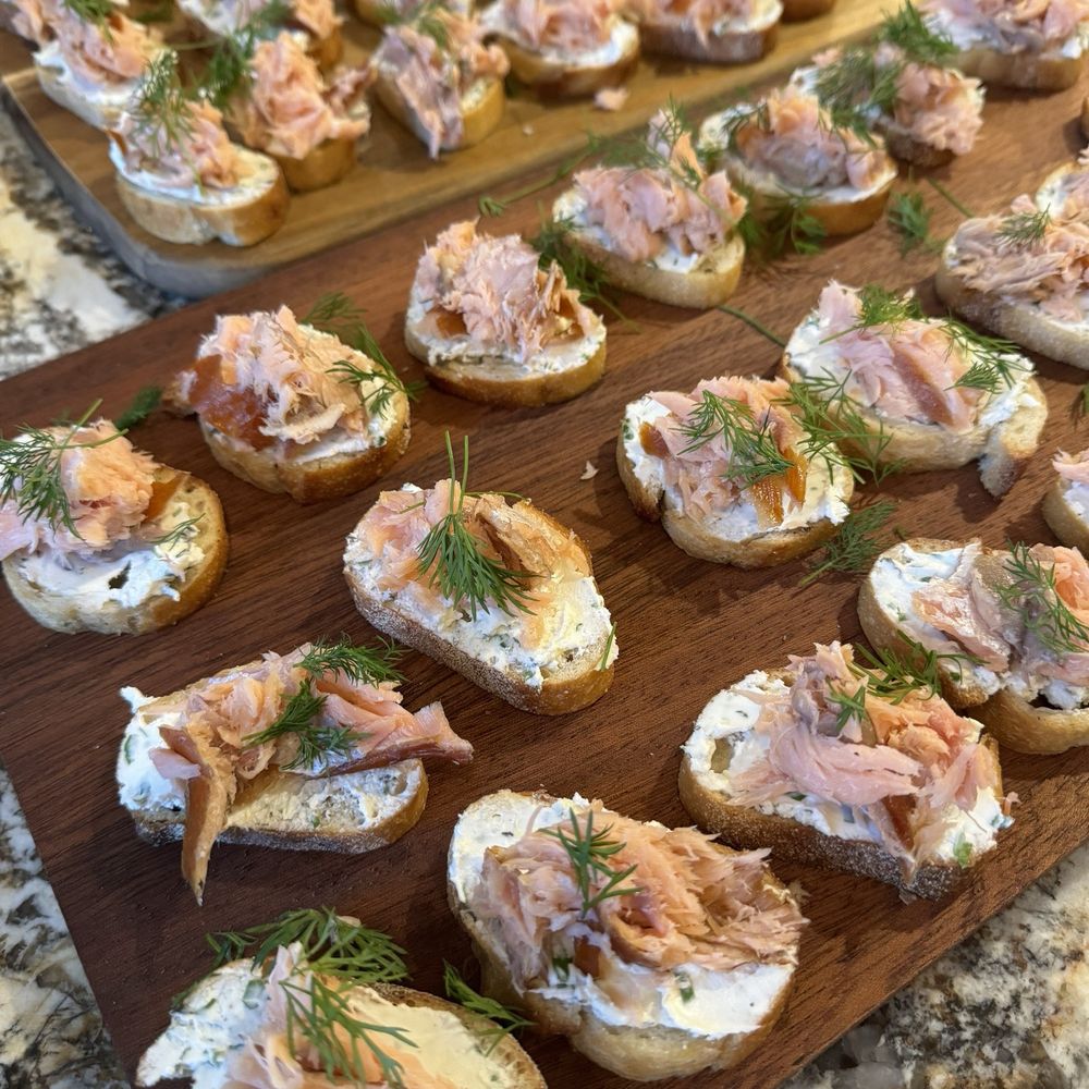 Flavor Affinity - Smoked salmon crostini - Personal Chefs Near Me