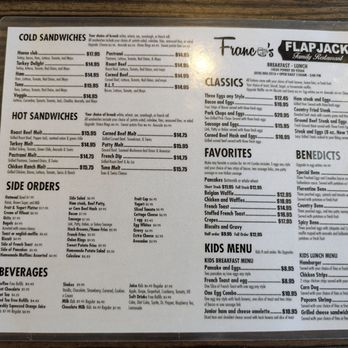 Franco's Flapjack Family Restaurant - Menu July 2025 - Breakfast & Brunch Near Me - Poway, California Franco's Flapjack Family Restaurant - Menu July 2025 - Breakfast & Brunch Near Me - Poway, California