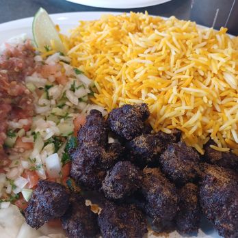 Monasaba - Chicken kofta with sauce and rice is yummmmm - Halal Near Me - Mississauga, Ontario Monasaba - Chicken kofta with sauce and rice is yummmmm - Halal Near Me - Mississauga, Ontario
