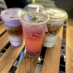 Bobo Bites - Left to right - Ubearable, Butterfly dream & Matcha-Miss-U-Latte