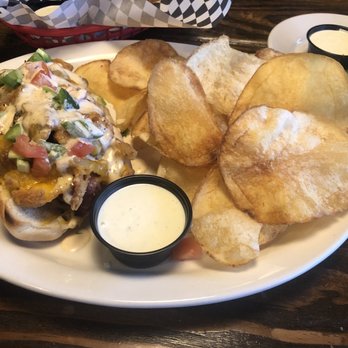 Moon Runners Saloon - Baja dog with chips. - Southern Near Me - Garner, North Carolina