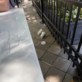 Café du Parc - Garbage under our feet we had to kick out of the way. - French Near Me - Washington, DC, District of Columbia Café du Parc - Garbage under our feet we had to kick out of the way. - French Near Me - Washington, DC, District of Columbia