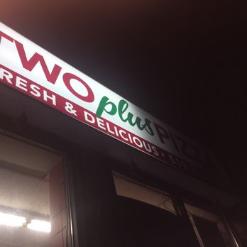 Two Plus Pizza - a neon sign for two plus pizza - Pizza Near Me - Guelph, Ontario Two Plus Pizza - a neon sign for two plus pizza - Pizza Near Me - Guelph, Ontario