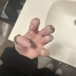 Olympic Nail & Spa - how she was peeling off my gel x nails