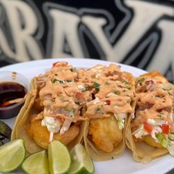 La Atarraya Tacos Y Mariscos - Shrimp tacos