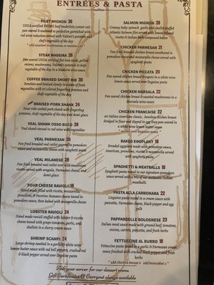Menu photo 3 Valenti's Ristorante Broadview Heights, OH Menu photo 3 Valenti's Ristorante Broadview Heights, OH