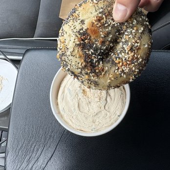 PopUp Bagels - Everything bagel and pickle shmear - Bagels Near Me - La Jolla, California