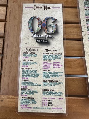 Menu photo 3 OG Mexican Grill & Cantina Aloha, OR Menu photo 3 OG Mexican Grill & Cantina Aloha, OR
