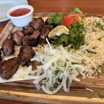 Uzbegim - Lamb kebabs and rice - Uzbek Near Me - San Francisco, California