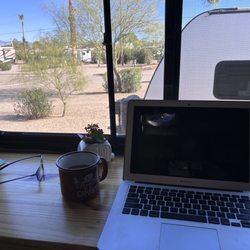 Crazy Horse R V Campgrounds - Nice view while working