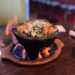 Tequila's Mexican Restaurant - Fire Molcajete