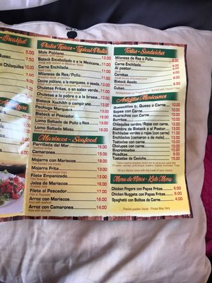 Menu photo 6 La Morenita Hillsdale, NJ