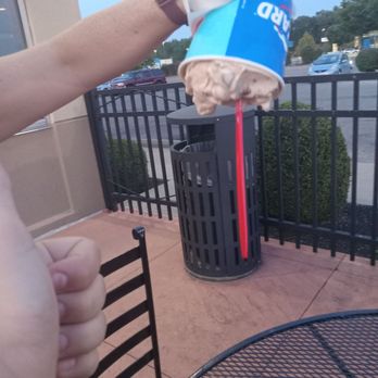Dairy Queen Grill & Chill - Blizzard didn't fall out.  I have three arms. - Fast Food Near Me - Piqua, Ohio