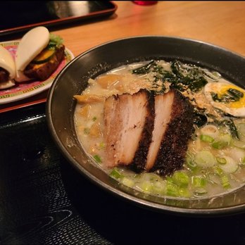 RAMEN-SAN - Tonkotsu ramen and pork belly mantou buns Tonkotsu Ramen - Ramen Near Me - Chicago, Illinois RAMEN-SAN - Tonkotsu ramen and pork belly mantou buns Tonkotsu Ramen - Ramen Near Me - Chicago, Illinois