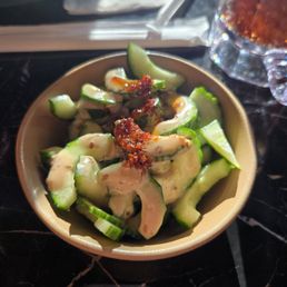 Chili crisp cucumber Chili crisp cucumber