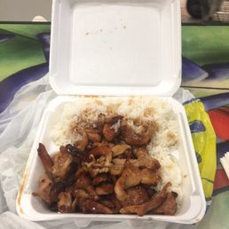 Teriyaki chicken and rice. Teriyaki chicken and rice.