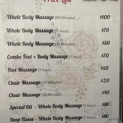Lan Spa Massage - Services and Prices