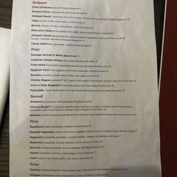 5/31 dinner menu