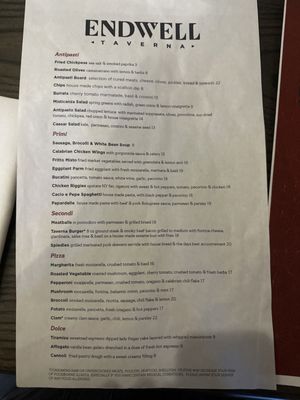 Menu photo 3 Endwell Taverna Columbia, MO