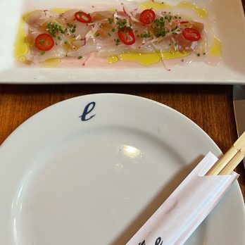 Lure Fishbar - Fluke Crudo - Seafood Near Me - New York, New York