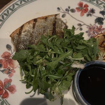 Catch - Grilled branzino (already cut in half to share with my husband) - Seafood Near Me - Las Vegas, Nevada