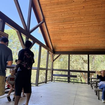 Black Chasm Cavern - Platform waiting for our tour to start - Tours Near Me - Volcano, California
